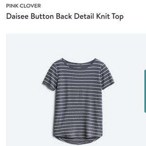 Daisee Button Back Detail Knit Top - NWT